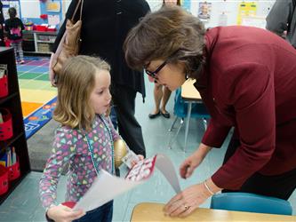 Photo of CSUC President with student