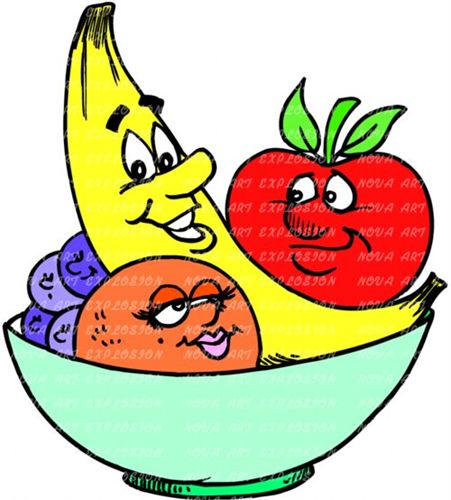 date fruit cartoon. fruit salad cartoon.